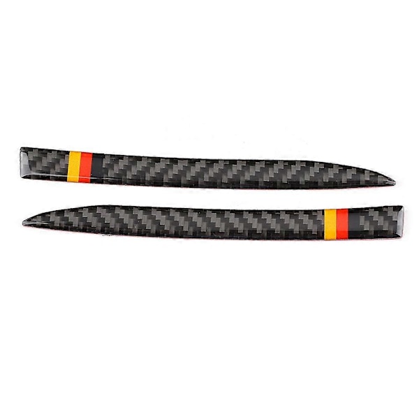 2 st Vänsterstyrd Kolfiber Anti-Kollisions Backspegel Strip Trim Kit Passar A6 A7 2012-2018
