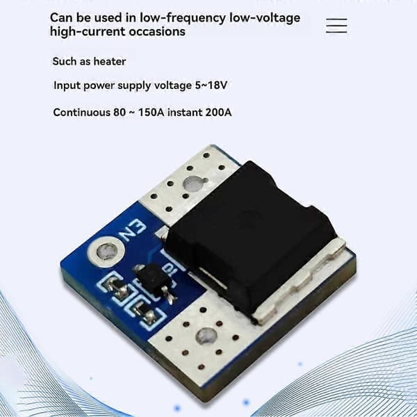 5-18V Mini Høy Effekt MOS Trigger Bryter Drivmodul 200A Maks FET PWM Regulert Elektronisk Bryter Kontrollkort