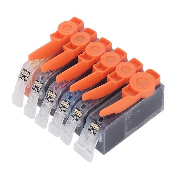 Bläckpatronset Svart och Färg Bläckpatron Combo Ersättning för PIXMA IP4810 IP4910 IX6510 MG5210 MG5310 BK BK C M Y GY