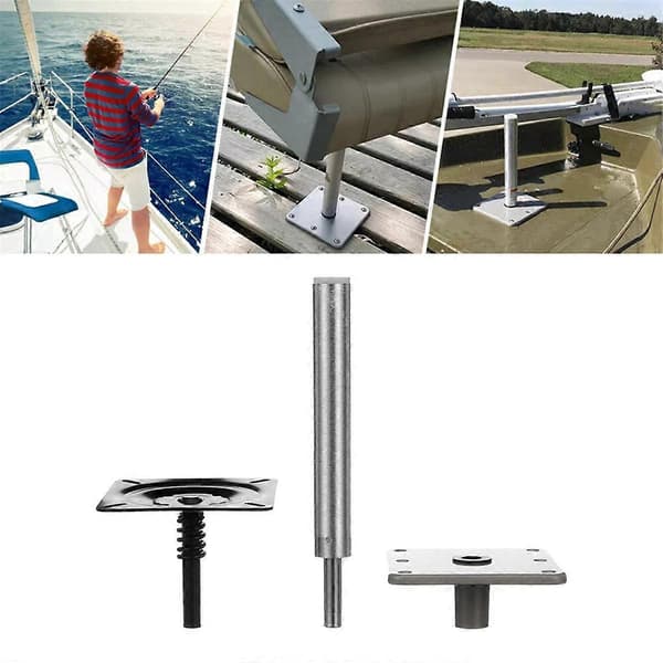 Båtsete, Swivel-Eze 3-delt sokkelsett, 11 tommer galvanisert 3/4 tommer base Swivel-Eze