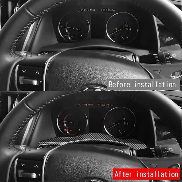 Bil Instrumentram Mätare Display Ram Skydd Trim för ALPHARD VELLFIRE 30 Serien 2018-2022 Kolfiber