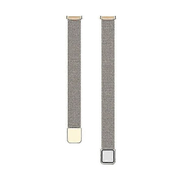 Udskiftningsrem Rustfrit Stål Magnetisk Milan Mode Armbånd Til Fitbit Luxe champagne gold