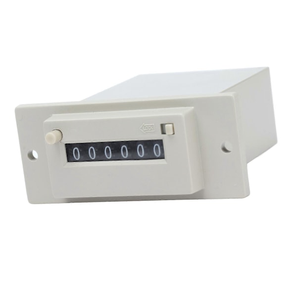 Elektromagnetisk tæller 0?999999 6-cifret industriel pulstotalisator til maskine AC220V