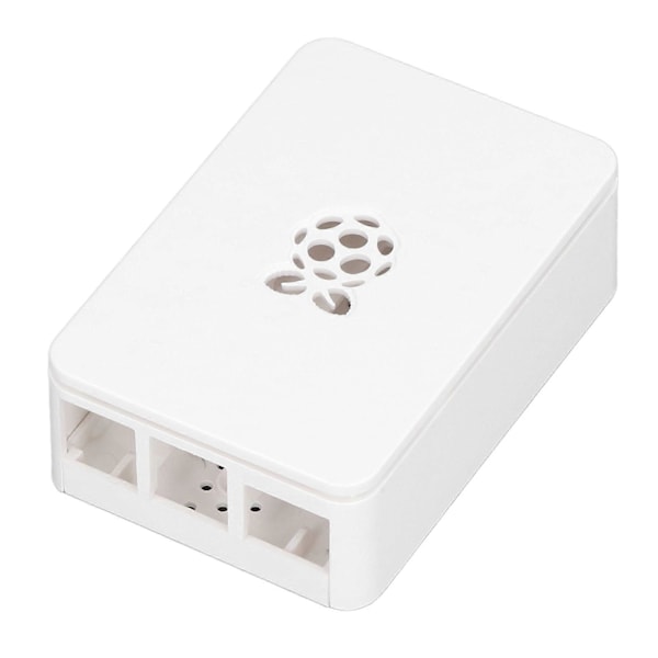 Etui til Raspberry Pi 4 ABS Aftageligt Ridsefast Varmeafledende Beskyttelsesskal Hvid