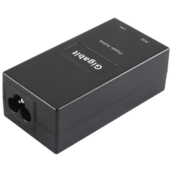 Gigabit POE-injektor 10/100/1000 Mbps/1G/2G Kompatibel IEEE802.3Af/At Passiv Strømforsyning for POE-enhet EU-plugg