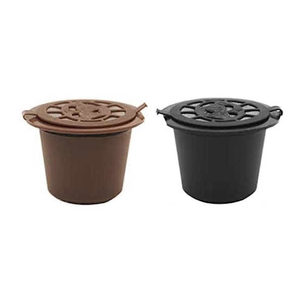2 Stykker for Line Kaffemaskin Gjenfyllbare Kapsler og Gjenbrukbare Kapselkopper