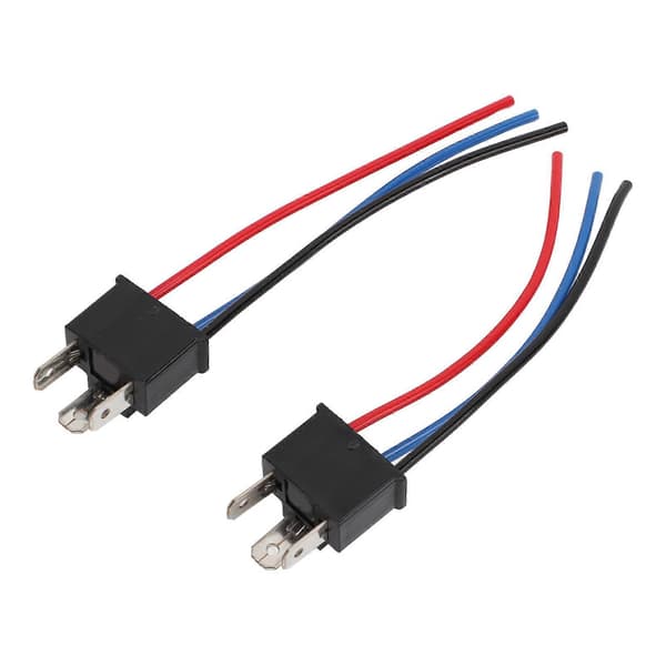 2 stk. H4 hanstikforbindelsesledning kabel forlygtestik forlygtekonnektor ledningsnet