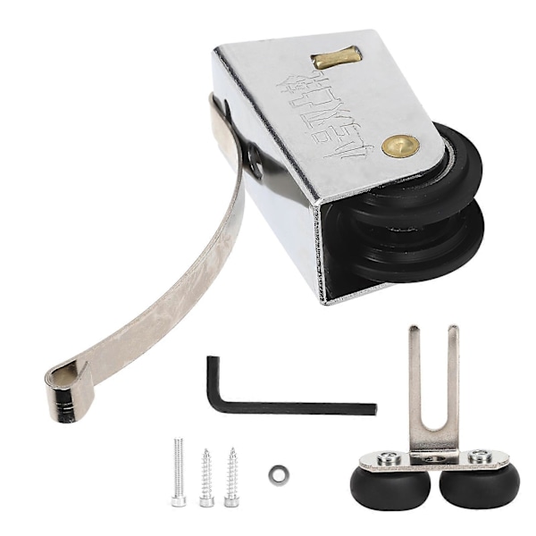 Skydedør Remskive Dobbelt Række Ruller Øvre Nedre Hjul PushPull Fleksibel Hardware