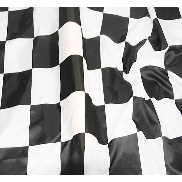 F1 Racing Flagga svart och vit rutig racing startflagga