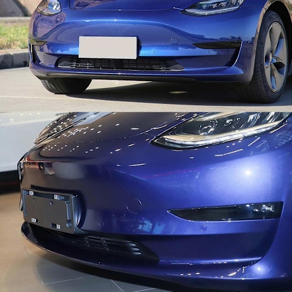 Front Tow Hook Cover til Tesla Model 3, Sort Erstatningskofangerdæksel (1460701-00-b)-hao black