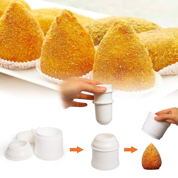 Återanvändbart Sushi Verktyg Gör-det-själv Handgjord Bento Form Risbollsform Pressare Multifunktionellt Kök Kött Round