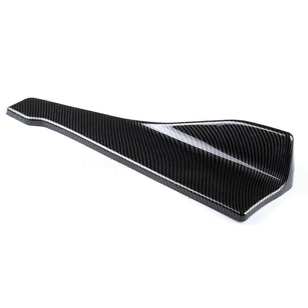 2 stk. 48 cm karbonfiber ABS bakre støtfangerbeskytter diffuser leppe splitter forkle spoiler sideskjørt universelt biltilbehør