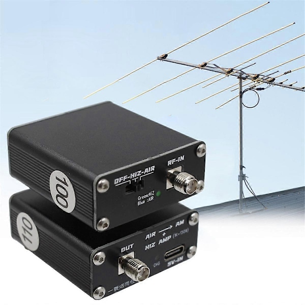 100M Flygfrekvensomvandlare 118Mhz-138Mhz Flygband till SW Kortvåg Högimpedansförstärkare