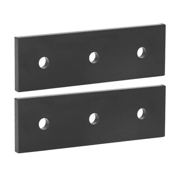 2 stk. Samlingsplade Aluminiumlegering 3 huller Reparationsbeslag Flad plade til møbler 4040