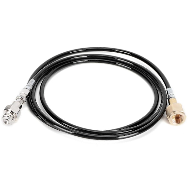 100in CGA320 CO2 Sylinder Påfyllings Soda Adapter Slange Kit Soda Tilbehør Svart