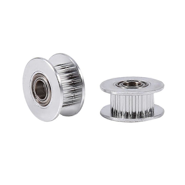 2st Aluminium 5mm Innerdiameter Drivremspully med Lager för 3D-skrivare