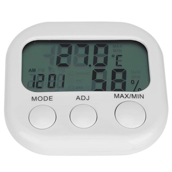 Thermohygrometer Portabel Digital Hygrometer Inomhus Termometer Väckarklocka