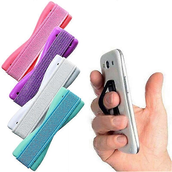 Smart Finger Telefonholder Plastik Sling Grip Anti-Slip Stand til Mobil Smart Phone White