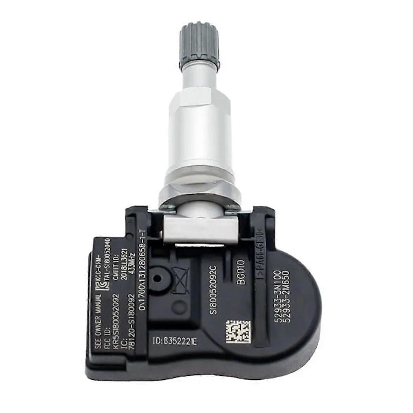4 st TPMS däcktryckssensor 52933-3N100 för Accent I30 Ix20 Ceed 52933-2J100 52933-B1100 433MHz