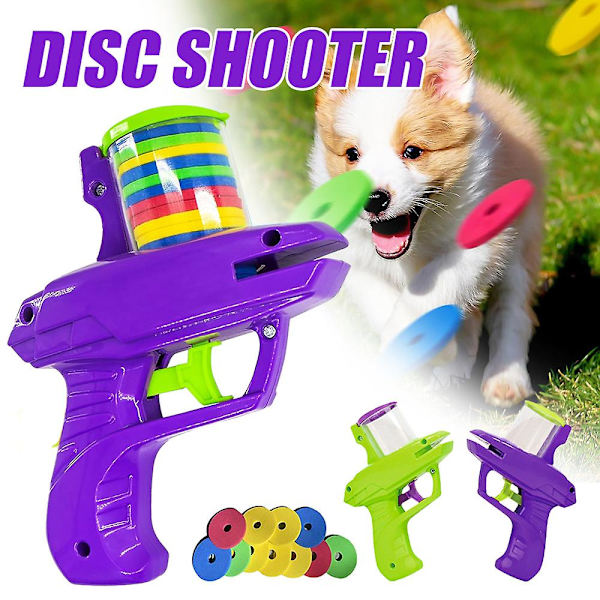 Skumskive Launcher Zip Shot Shooter Skivskytt Flygande Teefat Skivskytt Leksak green
