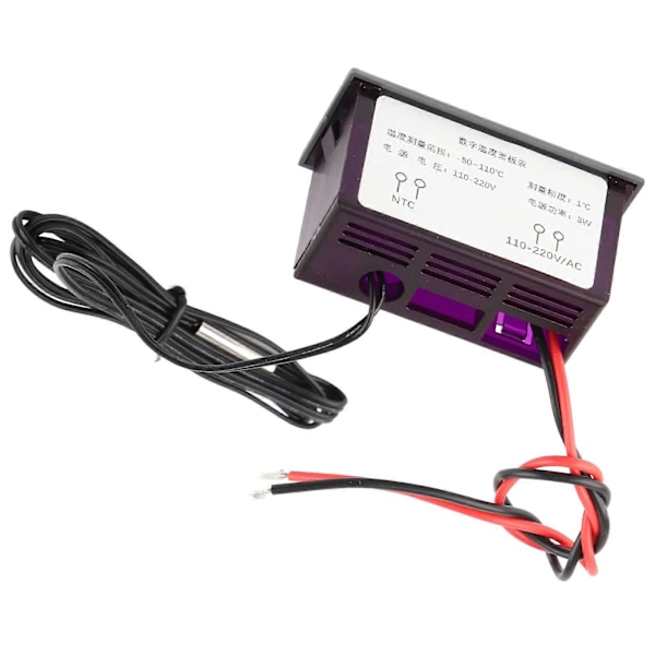 ZFX?900 Digital Temperaturkontroller LED Panelmätare med Sensor för Kylskåp 220V