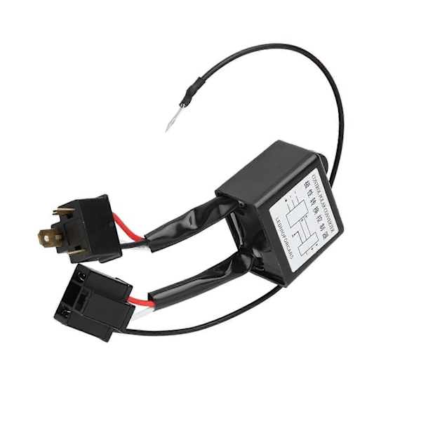 2 st LED Negativ Konverter Polar Negativ Strömbrytare Kabeladapter Omvänd Polaritet för H4