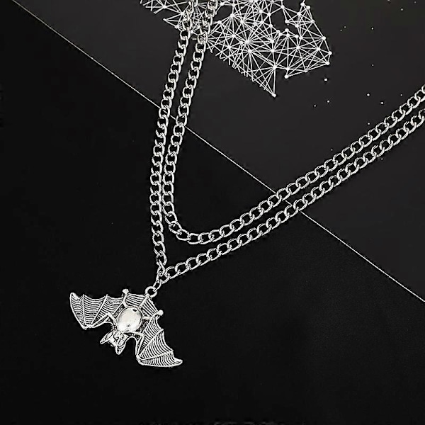 Trendy Choker Halskjede Kvinner Menn Flaggermus Anheng Unisex