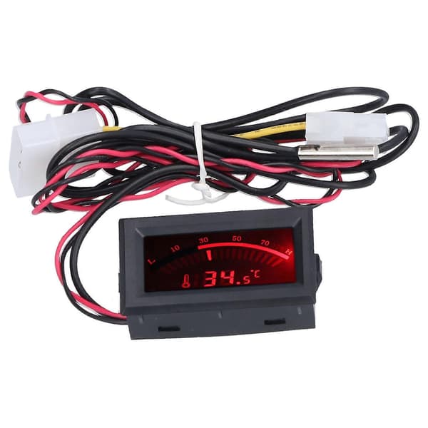 DC 5V Mini Termometer Metal Probe Digitalt Indbygget Temperaturmåler Modul NTC Sensor TS-805-R (Rødt Lys)