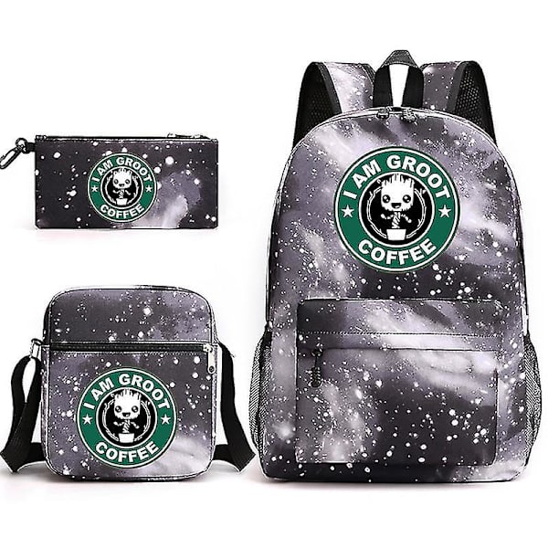 Guardians Of The Galaxy 3-pack Ryggsäckar Cartoon Barn Pojkar Flickor Skolväska Lättvikts Studenter Vattentät Kapacitet Mochilas style 27