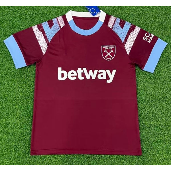 Ny vintage Burgundy West Ham fotbollstränings-t-shirt Evra NO.3 S