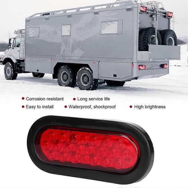 2 stk. Tilhengere 22 LED Ovalt Sidelys Signal Baklampe HL J?006