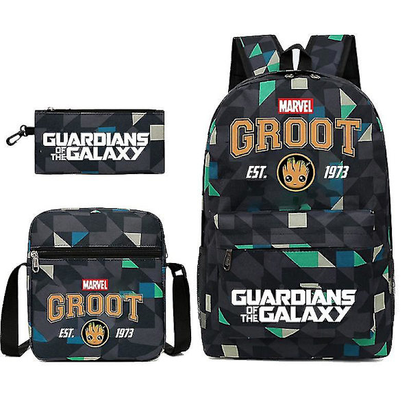 Guardians Of The Galaxy 3-pack Ryggsäckar Cartoon Barn Pojkar Flickor Skolväska Lättvikts Studenter Vattentät Kapacitet Mochilas style 30