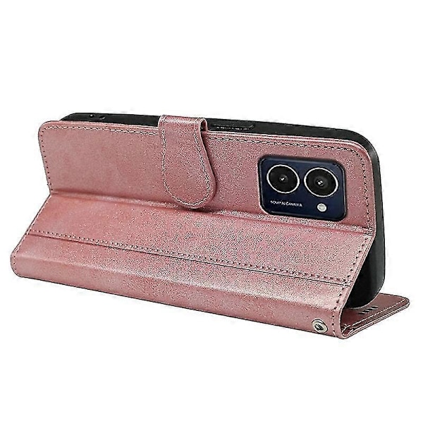 Telefoncover til HMD Pulse Læderetuier Pink gold
