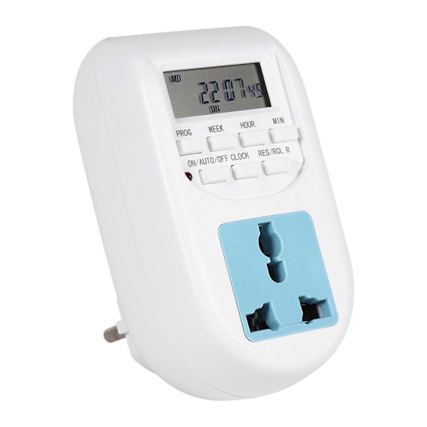 1 stk. AC220V-240V Multifunktionel LCD Digital Timer Stikkontakt Timing Udtag Switch Ny