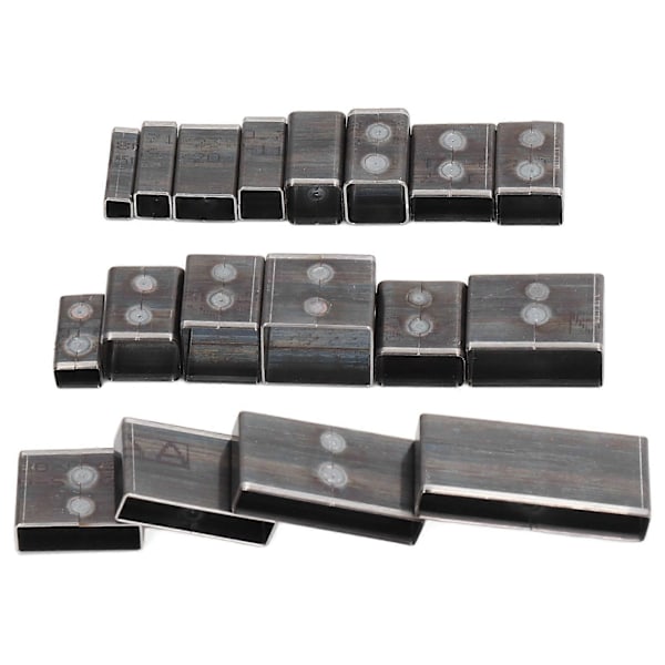 18 st Läderskärande Stansform Legeringsskärare Formverktyg Set Kit för Hantverk DIY