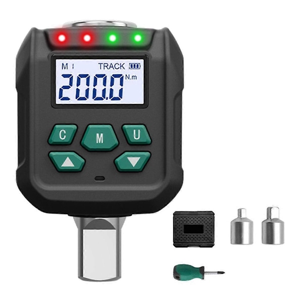 Digital Momentadapter, 10-200 Nm, Elektronisk Momentnyckelomvandlare med 2% Noggrannhet för Cykel och Motorcykel