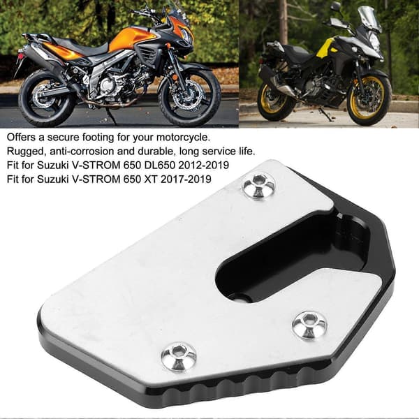 Motorcykel Sidostödsplatta Förlängning Passar Suzuki V-Strom DL 650 2012-2019
