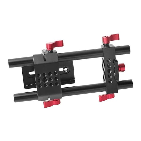 Hurtigudløserpladebase Hurtigudløserbasepladesæt med 15 mm dobbelt stangsystem til 577/501/504/701 stativfotografering
