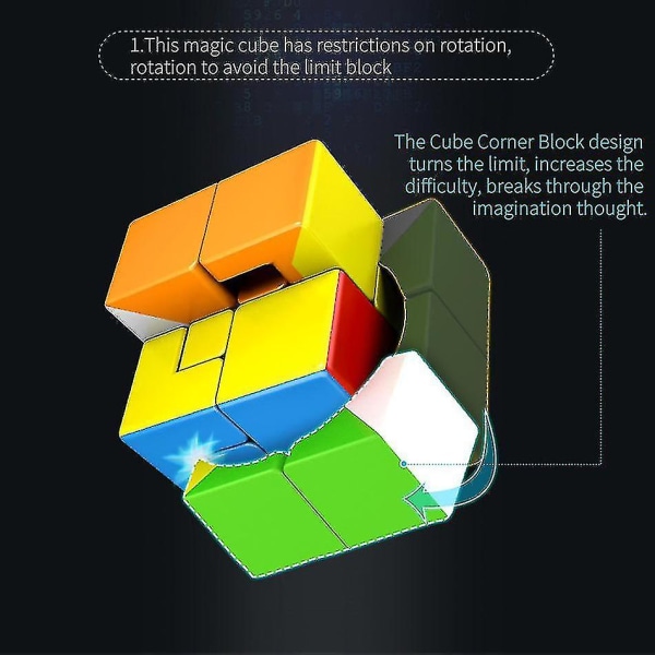 2x2 3x3 Bandage Rubiks kub kombination pedagogiska leksaker Puppet Two