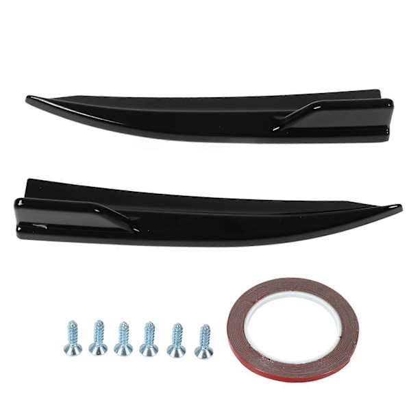 2 stk. Bakre Splitter Leppe Spoiler Blank Svart Venstre Høyre Støtfanger Diffuser Splitter Kit for 3-serie G20 M Sport 2019?2022 Blank Svart