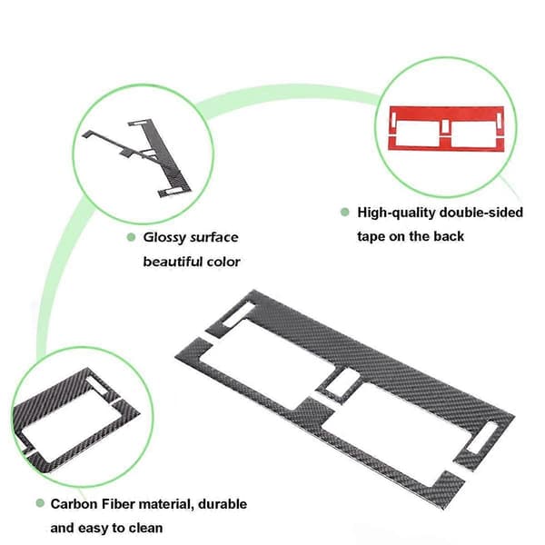 Karbonfiber for 90 110 2020-2024 Senterkonsoll Dashbord Luftventil Deksel Trim Interiørtilbehør