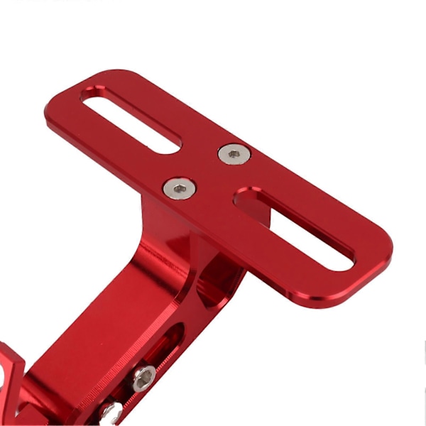 Motorcykelregistreringsskyltshållare CNC Aluminiumlegering Universal Justerbar Motorcykelregistreringsskyltshållare Röd