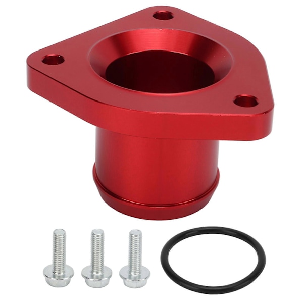 Termostathus 6061?T6 Billet Aluminium Legering Erstatning for Ford Powerstroke 7.3L 1999?2003 Rød