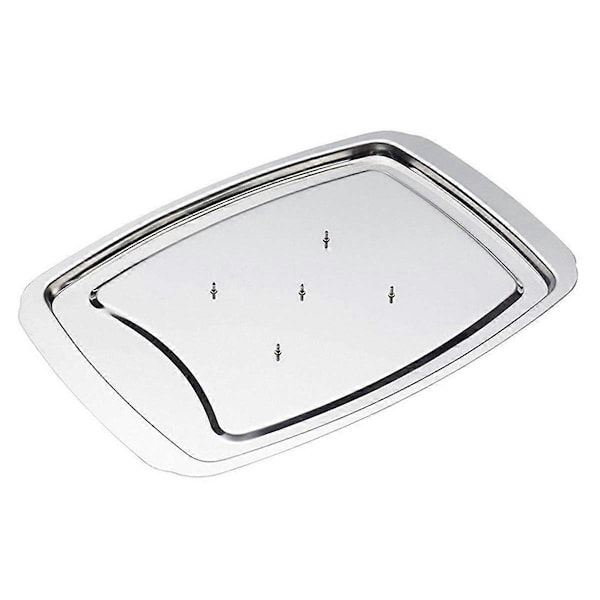 Rustfrit Stål Kalkun Negle Fad Stege Kylling Rack Kalkun Rack Stege Kylling Bakke Bage Grill Negle Bakke