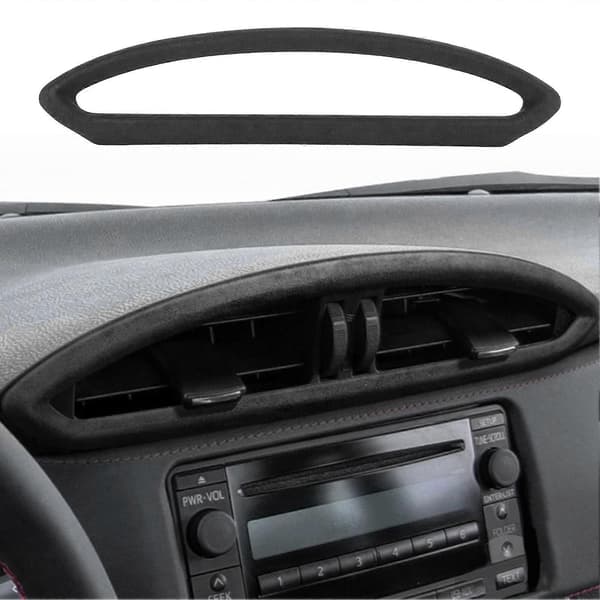 Central Konsol Luftutsläpp Ram Trim AC Ventil Mockaskydd Dekor Passar Subaru BRZ 2013?2020 Mörkgrå