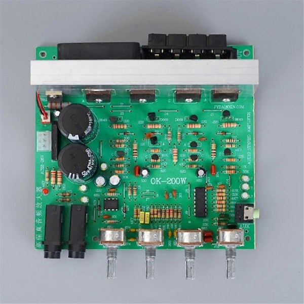 Uusi OK200W 2-kanavainen 4-8 Ohmin vahvistinmoduulilevy Kaksoisryhmä AC18-26V 2-kanavainen tehovahvistinlevy Valmis A