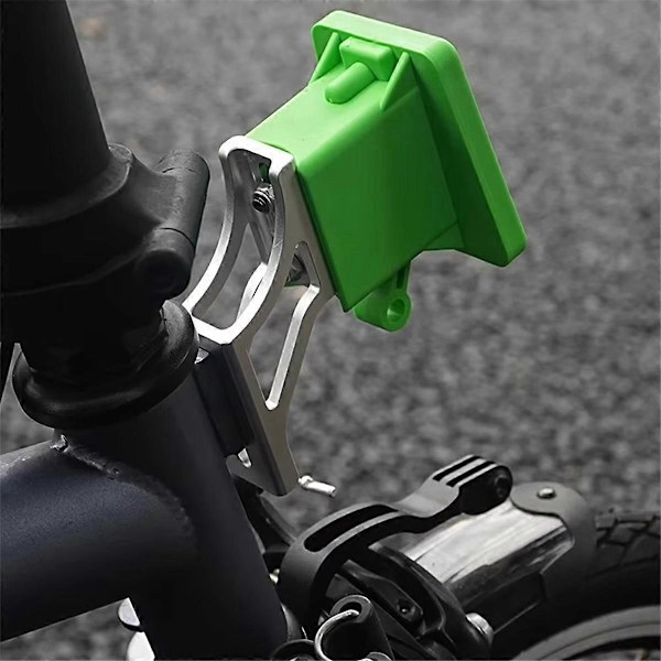 Grisetryne Lys Konverter Forhøjet til Foldecykeltaske Beslag Aluminium Legering Cykeltaske Holder Adapter Sølv