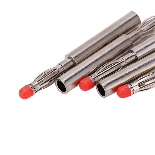 10 stk. 21.430 4,0 mm Kobber Bananstik Hanstik Tilbehør til Testinstrument