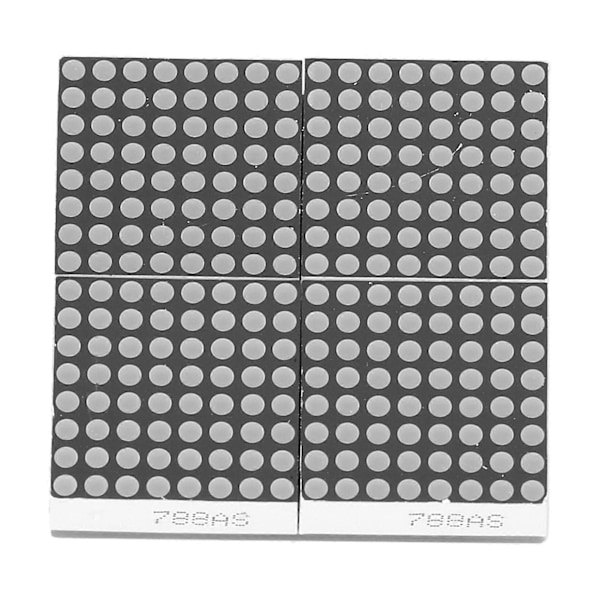 Matrix LED Display Modul 16x16 Punktmatris Moduler med Rött Ljus för Raspberry Pi