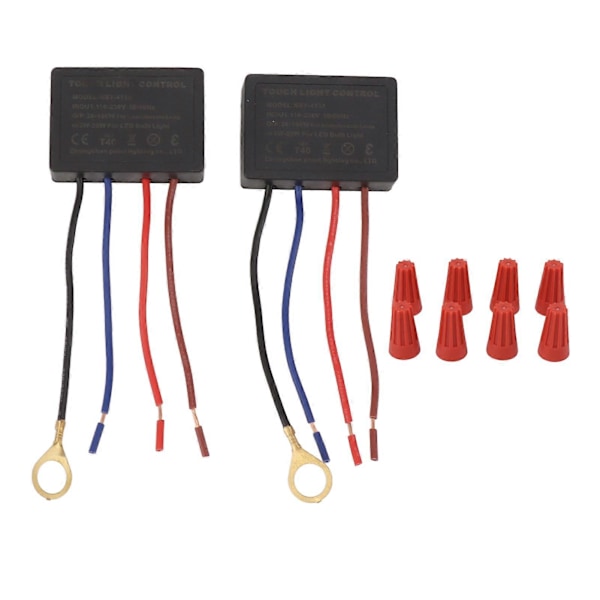 KSY 413A 3-vägs Touch Sensor Dimmer Glödlampa 20-100W LED-lampa 3W-25W Touch Lamp Kontrollmodul för Ersättning Skrivbordslampa 110-230V